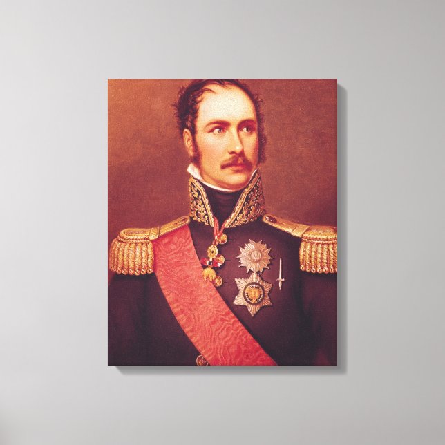 Porträtt till Prince Eugene de Beauharnais Canvastryck (Framsida)