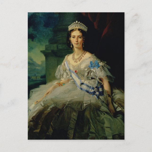 Porträtt till Princess Tatiana Alexanrovna Vykort (Framsida)