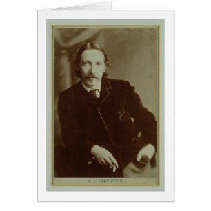 Porträtt till Robert Louis Balfour Stevenson (1850 Hälsningskort