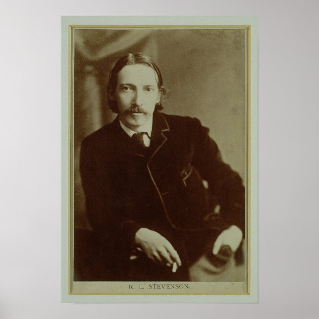 Porträtt till Robert Louis Balfour Stevenson (1850 Poster (Framsidan)