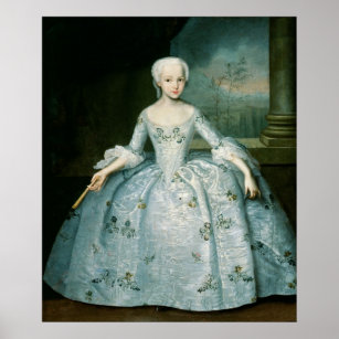 Porträtt till Sarah Eleonor Fermor 1749-50 Poster