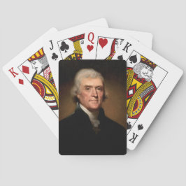 Porträtt till Thomas Jefferson (av Rembrandt Peale Casinokort