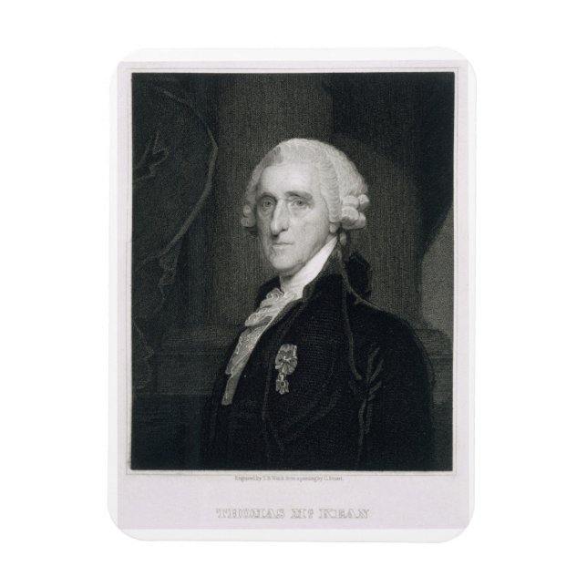 Porträtt till Thomas McKean, graverad av Thomas B. Magnet (Vertikal)