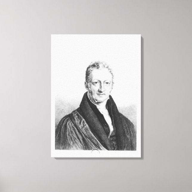 Porträtt till Thomas Robert Malthus Canvastryck (Framsida)