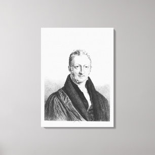 Porträtt till Thomas Robert Malthus Canvastryck