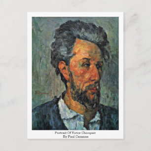 Porträtt till Victor Chocquet av Paul Cezanne Vykort