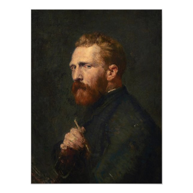 Porträtt till Vincent van Gogh av John Peter Russe Fototryck (Framsidan)