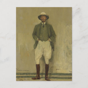 Porträtt till Walter B. Harris   Herr John Lavery Vykort