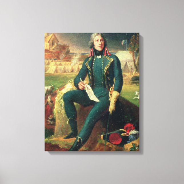 Porträtt vid general Louis-Lazare Hoche Canvastryck (Framsida)