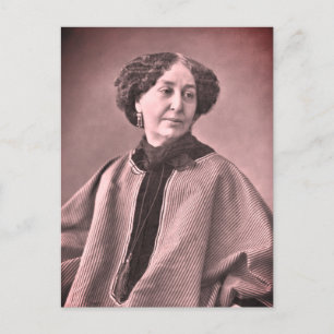 Porträtt vid George Sand av Nadar Vykort
