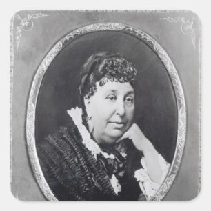 Porträtt vid George Sand Fyrkantigt Klistermärke