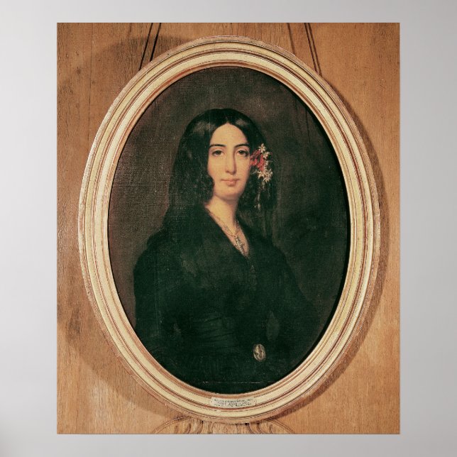 Porträtt vid George Sand Poster (Framsidan)