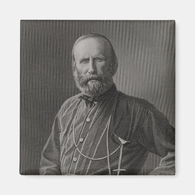 Porträtt vid Giuseppe Garibaldi Magnet (Framsidan)
