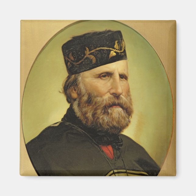 Porträtt vid Giuseppe Garibaldi Magnet (Framsidan)