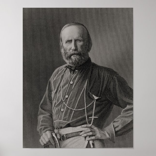 Porträtt vid Giuseppe Garibaldi Poster (Framsidan)