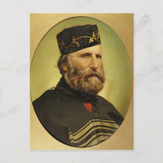 Porträtt vid Giuseppe Garibaldi Vykort (Framsida)
