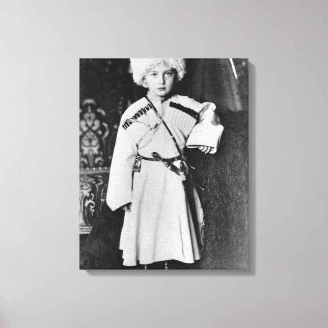 Porträtt vid Grand Duke Nicholas Mikhailovich Canvastryck (Framsida)