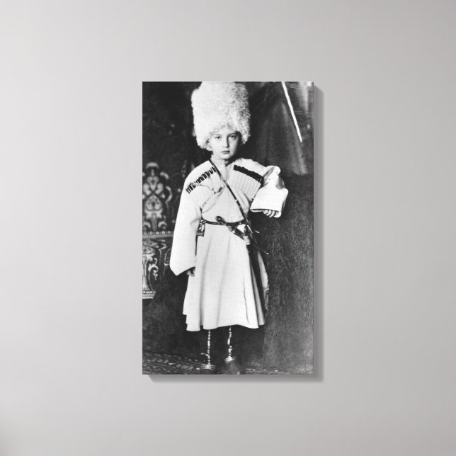 Porträtt vid Grand Duke Nicholas Mikhailovich Canvastryck (Framsida)