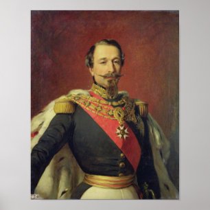 Porträtt vid kejsare Louis Napoleon III Poster