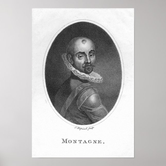 Porträtt vid Michel de Montaigne Poster (Framsidan)
