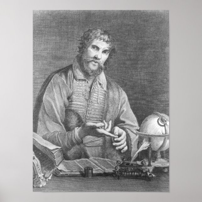 Porträtt vid Michel de Nostradame Poster (Framsidan)