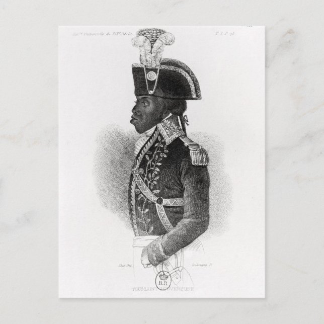 Porträtt vid Toussaint L'Ouverture Vykort (Framsida)