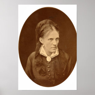 Porträttbyst av Anna G. Dostyevskaya Poster