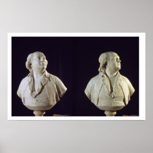 Porträttbyst av Giuseppe Balsamo (1743-95), calle Poster