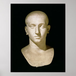 Porträttbyst av kejsaren Severus Alexander Poster