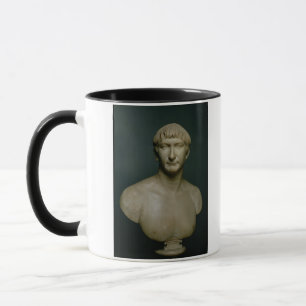 Porträttbyst av kejsaren Trajan (53-117 ANNONSEN) Mugg