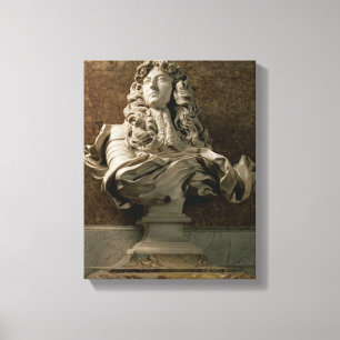Porträttbyst av Louis XIV (1638-1715), 1665, Canvastryck