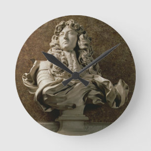 Porträttbyst av Louis XIV (1638-1715), 1665, Rund Klocka
