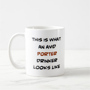 porträttdrickare, levande kaffemugg