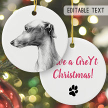 Porträtten Greyhound hund Personlig