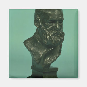 Porträtthuvud av Victor Hugo (1802-85) (brons), Magnet