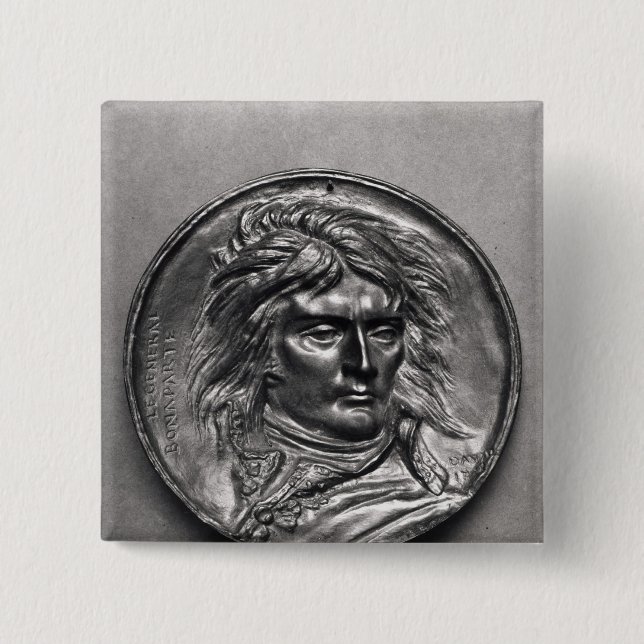 Porträttmedaljong av General Bonaparte c.1830 Knapp (Framsida)