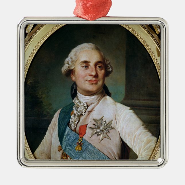 Porträttmedaljong av Louis XVI 1775 Julgransprydnad Metall (Framsidan)