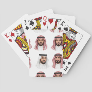 Porträttmönster för saudiarabiska män casinokort