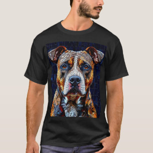 Porträttpresent till Pitbull hundälskare T Shirt