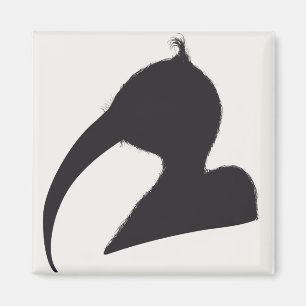 porträttsilhouette magnet