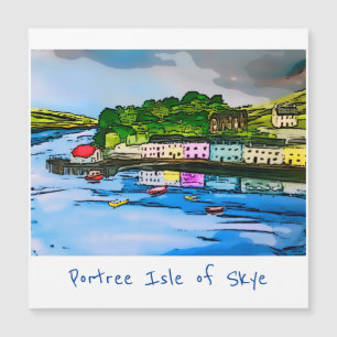 Portree Isle of Skye Scotland-målning   