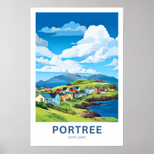 Portree Scotland Travel Skriv ut Poster
