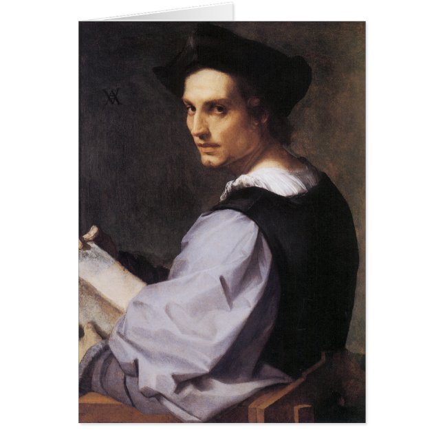 Portriat of a Young Man Hälsningskort (Framsidan)