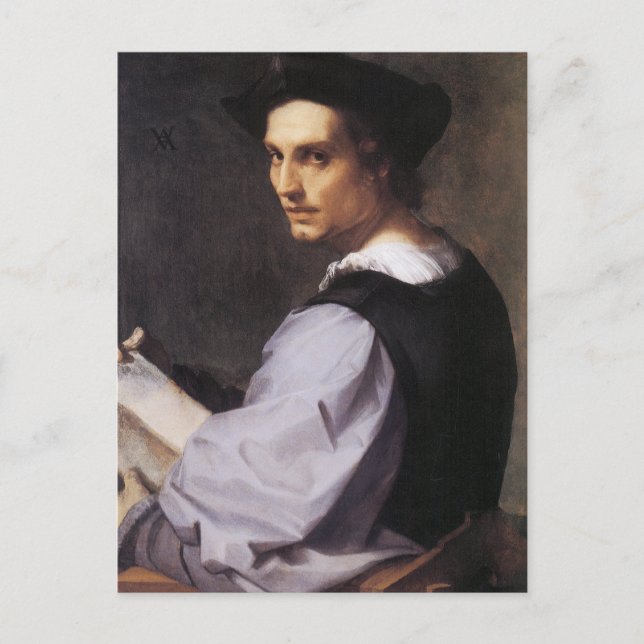 Portriat of a Young Man Vykort (Framsida)