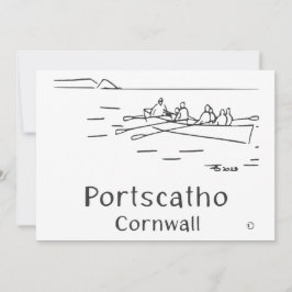 Portscatho Gig Rowers Card Tack Kort