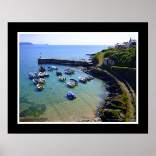 Portscatho hamn, Cornwall Poster
