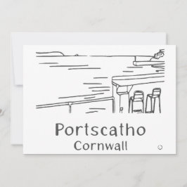 Portscatho Harbour Card Tack Kort