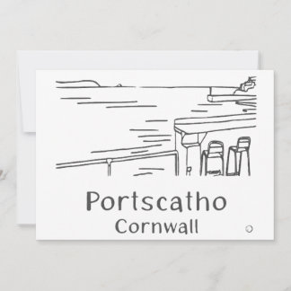Portscatho Harbour Card Tack Kort