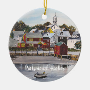 Portsmouth Harbour, New Hampshire Julgransprydnad Keramik