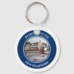 Portsmouth Harbour New Hampshire Painting Nyckelring